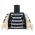 LEGO Torso, Striped with Black Vest