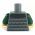 LEGO Torso, Dark Bluish Gray Armor with Disc Design, Dark Green Arms