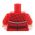 LEGO Torso, Female, Red Jacket with Shawl, Belt