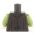 LEGO Torso, Olive Green Shirt and Dark Brown Vest