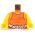 LEGO Torso, Orange Tank Top, Bare Arms