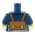 LEGO Torso, Dark Blue with Printed Backpack