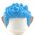 LEGO Hair, Spiked with Elf Ears, Dark Azure with Medium Flesh Ears