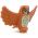 LEGO Owl, Spread Wings, Dark Orange with Tan Chest