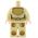 LEGO Female Outfit, Tan with Gold Symbols, Loincloth