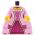 LEGO Pink Dress with Bustle/Wide Bottom
