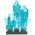 LEGO Carnivorous Crystal, Light Blue (Medium)