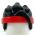 LEGO Hair, High and Spiked, Red Headband, Black