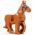 LEGO Riding Horse, Dark Orange, Rounded Features (LEGO)