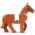 LEGO Riding Horse, Brown, Rounded Features (LEGO) [CLONE]