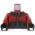 LEGO Torso, Dark Red Jacket with Black Belt and Pouches