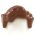 LEGO Hair, Wavy, Side Part, Reddish Brown