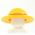 LEGO Hat, Large Round Straw Hat with Red Band