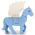 LEGO Pegasus, Light Blue with White Wings