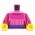 LEGO Torso, Female, Dark Pink and Purple Sweater