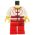 LEGO White Shirt with Asian Design, Red Sash and Pants