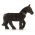 LEGO Riding Horse, Rounded Features, Black with Bridle