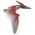 LEGO Dinosaur: Pteranodon (Skinwing), Large, Dark Red and Gray