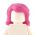 LEGO Hair, Female, Wavy and Thick, Magenta