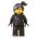 LEGO Complete figure, Black with Azure and Magenta Highlights, Female