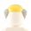 LEGO Hair, Balding Light Bluish Gray with Combover
