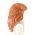 LEGO Hair, Female, Braided from Sides, Dark Orange