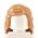 LEGO Hair, Female, Braided from Sides, Light Brown