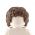 LEGO Hair, Wavy and Tousled, Dark Brown