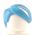 LEGO Hair, Combed Sideways and Down, Blue with Silver Streaks