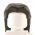 LEGO Hair, Male, Long and Straight with Center Part, Black