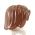 LEGO Hair, Mid-Length and Tousled with a Center Part, Reddish Brown