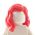 LEGO Hair, Female, Mid-Length with Part over Right Shoulder, Red