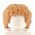 LEGO Hair, Wavy and Tousled, Light Brown
