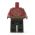 LEGO Dark Red Robes with Black and Gold Belt and Trim, Tooth Necklace, Snake Head on Back