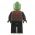 LEGO Orc, Fighter, Red and Gray Armor, Black Outfit