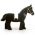 LEGO Riding Horse, black, v1 [CLONE]
