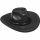 LEGO Outback / Cowboy Hat (Very Wide Brim Fedora), Black
