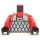 LEGO Torso, Red with Red Arms, Scale Mail
