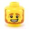 LEGO Head, Dark Orange Chinstrap Beard, Crow's Feet