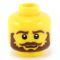 LEGO Head, Beard without Moustache, Smile with Teeth [CLONE]