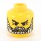 LEGO Head, Black Hair and Thick Moustache, Angry Face [CLONE] [CLONE]