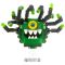 LEGO Beholder, Greens with Black Eyestalks, Crazy Eye