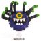 LEGO Beholder, Purple with Black Eye Stalks, Crazy Eye