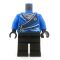 LEGO Blue Outfit with Energy Pattern