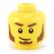 LEGO Head, Brown Sideburns and Soul Patch