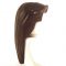 LEGO Hair, Male, Long and Straight with Center Part, Dark Brown