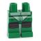 LEGO Legs, Green with White Overcoat Sides [CLONE] [CLONE]