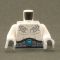 LEGO Torso, White Fur with Design, Wide Belt