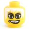 LEGO Head, White Hair, Large Eyes, Smiling