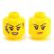 LEGO Head, Female, Smiling, Dirty